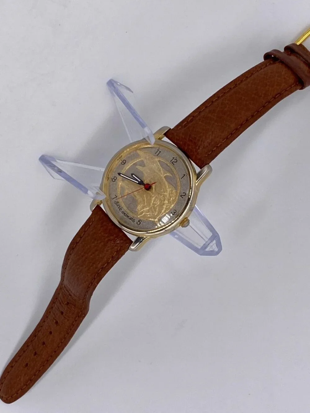 Dejuno Save Animals Dolphin Watch 1993 Limited Edition Pigskin Band New Battery